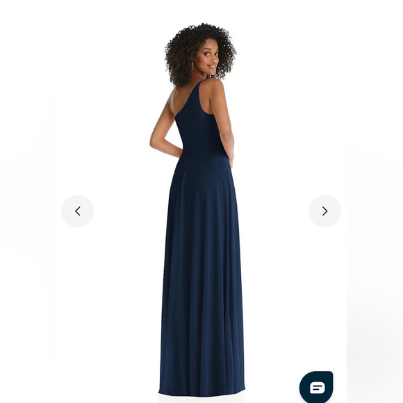 After Six
One-Shoulder Chiffon Maxi Dress With Shirred Front - Picture 2 of 6